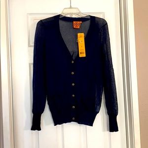NWT Tory Burch V neck Cardigan Sweater